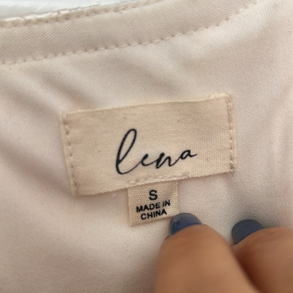 Lena size small dress champagne (close to cream) worn once DRY CLEANED - Picture 6 of 6